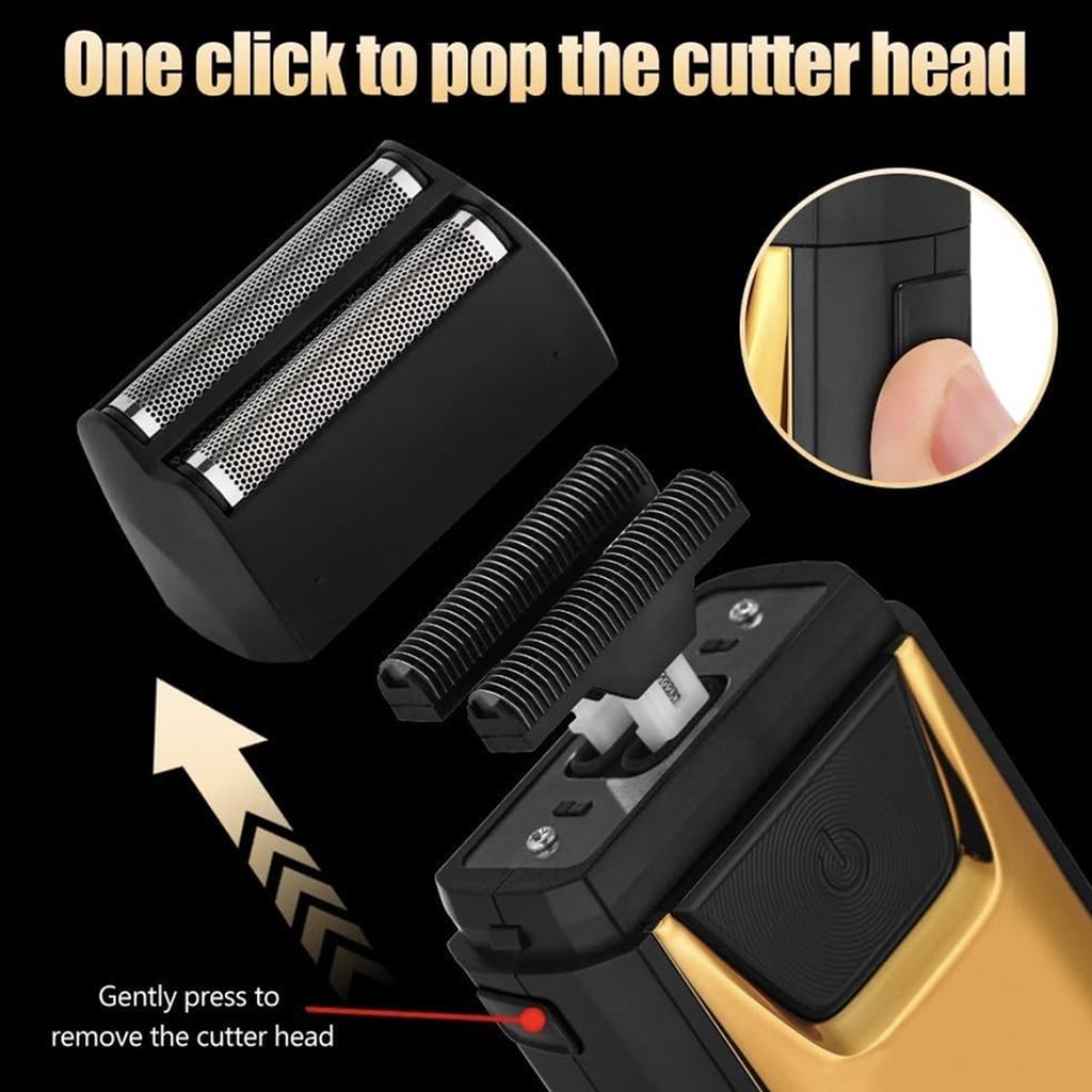 Мужской эпилятор для бороды, электробритва, 3D плавающая машинка для стрижки волос, для волос на груди и ногах, портативная бритва, светодиодный дисплей, перезаряжаемый литий-ионный аккумулятор