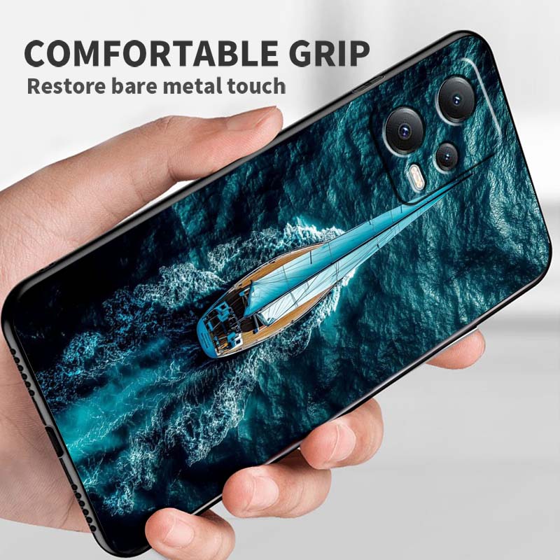 Модный рисунок самолета Для Xiaomi Redmi Note 15 14 13 12 12S 11E 11 11S Pro Plus 4G 5G Черный Мягкий ТПУ Чехол для телефона