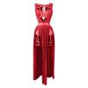 Women's Dresses With Chest Pads, Gothic Sexy Lingerie Party Costumes, Red Bandage Cut Women Set