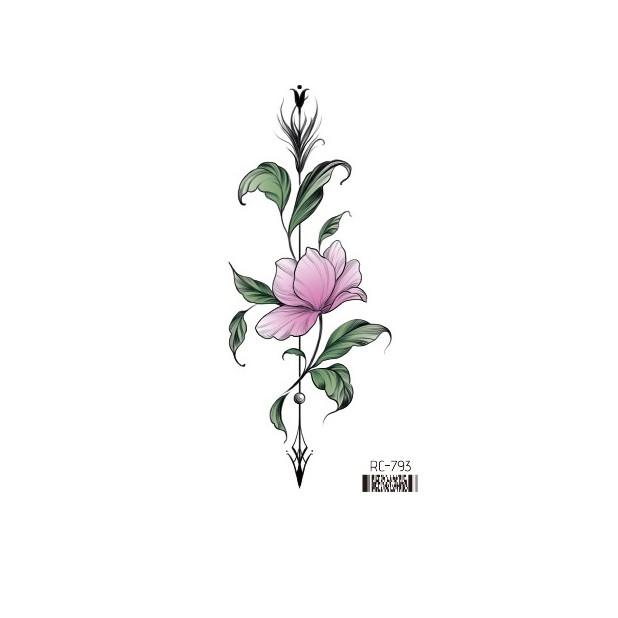 Dark Butterfly Sexy Waterproof Temporary Tattoo Sticker India Women Back Waist Flash Tatoo Girl Body Art Fake Tattoos Realistic