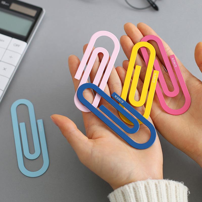 10pcs Color Metal Paper Clip BookMark Mini & Big File Index Marker Binder Office School F6197 HD