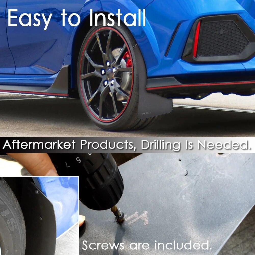 Sport Mudflaps Mud Flaps Splash Guards Mudguards For Honda Amaze Brio Civic Clarity Freed BR-V CRV Passport Ridgeline Acura TL