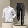 Quick Dry Jacket Suit Outdoor Running Sets Sports Pants + Quick-drying Jacket Clothes Reflective Sportswear  Two-piece
