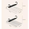 Stainless Steel Pants Hanger Closet Trouser Racks  for Pants Jeans Leggings Trousers Skirts