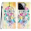 Для Xiaomi 15 Чехол-кошелек из ПУ кожи с печатным рисунком и подставкой, чехол для телефона со шнурком