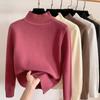 Модные топы с высоким воротником, теплые норковые кашемировые свитера для женщин, осенние и зимние утолщенные пуловеры, вязаная одежда 28207