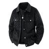 Autumn New Men's High-quality Suede Checkerboard Checkered Jacket Fashionable Business Casual Soft Skin-friendly Jacket