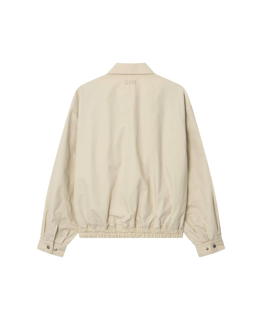 Eeut Washed Cotton Blouson Jacket / Ivory