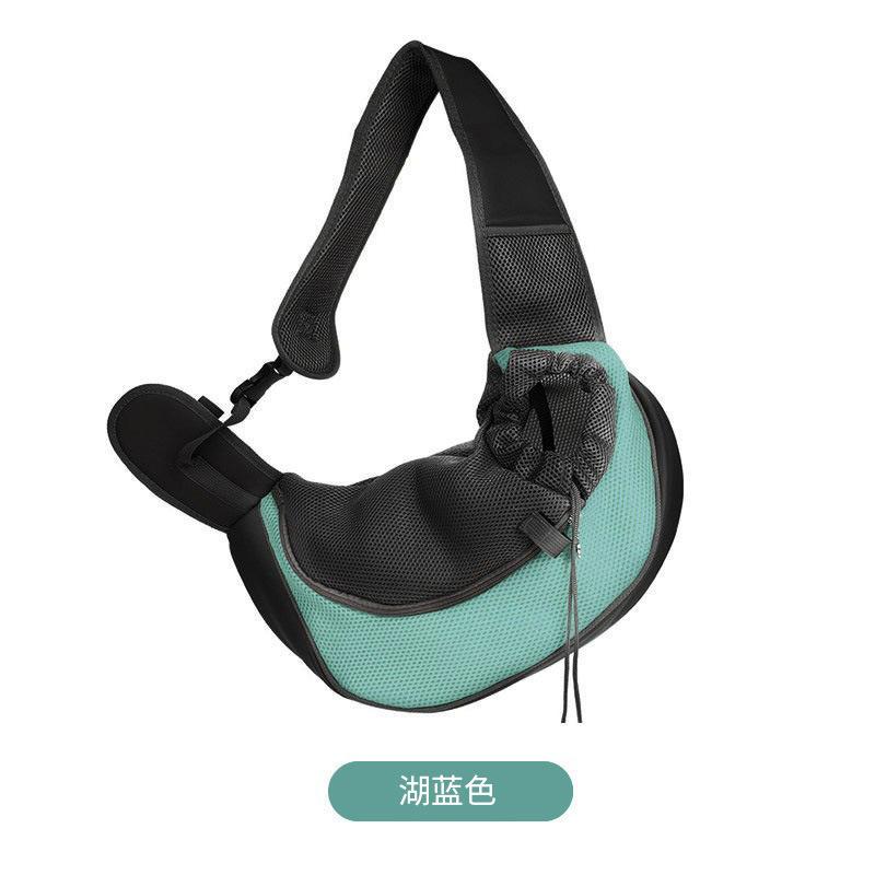Breathable Mesh Oxford Pet Sling Carrier, Portable Travel Crossbody Bag, Lightweight Shoulder Tote for Dogs & Cats