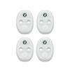 4PCS Car Door Lock Cover Case  Accessories For Skoda Octavia MK2 MK3 2 3 A7 Fabia Karoq Kodiaq Superb Rapid Kamiq Scala Yeti  MG7