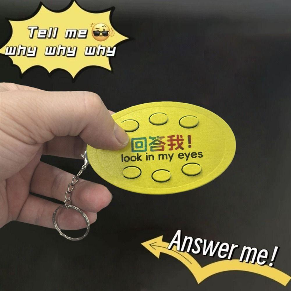 Glowing Keyboard Sound Emulator Luminous Keychain Quotation Pronunciation Luminous Keychain