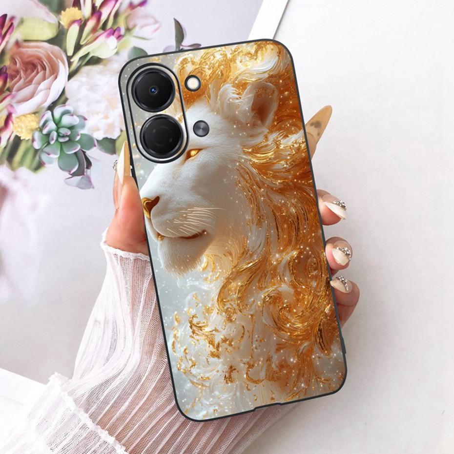 Модный крутой чехол для Tecno Spark GO 3 KN3, мягкая черная силиконовая TPU задняя крышка для чехлов телефона Tecno Spark Go3
