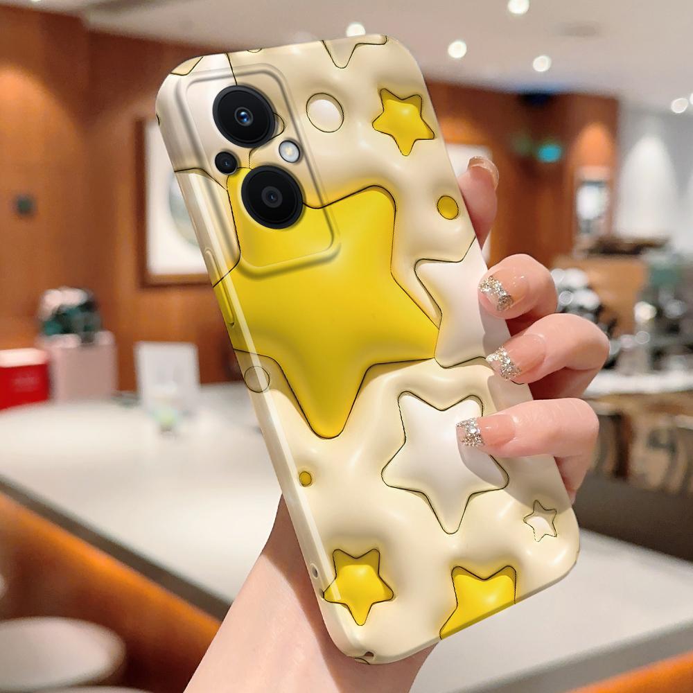 Универсальный чехол для телефона с пленкой, мультяшный модный дизайн, твердый корпус, полное покрытие камеры, противоударный защитный чехол для OPPO Realme OnePlus Infinix Tecno