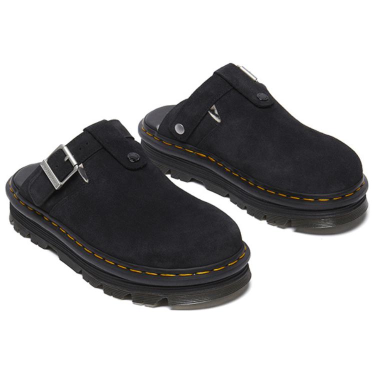 Dr. Martens Модные Универсальные Износостойкие Шлепанцы с Закрытым Носком Унисекс Обувь Черные 31938001
