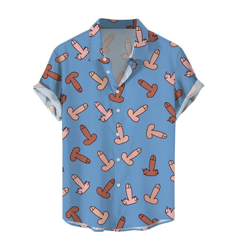 Harajuku Summer New 3D Printing Hentai Styles Shirts Color Rainbows Graphic Short Men Fashion Cool Clothes Blouses