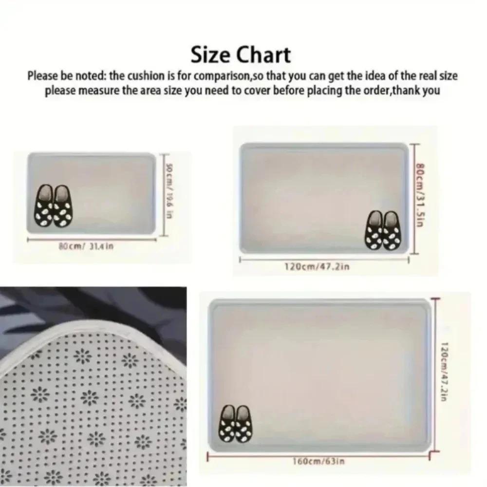2D "Cute Little Cat Waiting for You To Come Home" Mat Welcome Mat Entrance Mat Soft and Comfortable Carpet Bathroom Entrance Mat
