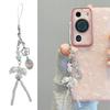 Pack of 2 Fruit Phone Strap with Delicate Craftsmanship Stylish Phone Decoration Alloy Texture Suitable for Phone Bag
