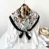 Новый шарф с дизайном розы, благородный и элегантный, подарок для тещи, мягкий квадратный шарф-шаль