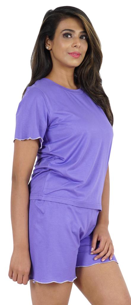 Inkmeso 2 Pcs Sleepwear Sets For Women Short Sleeve T Shirt & Shorts