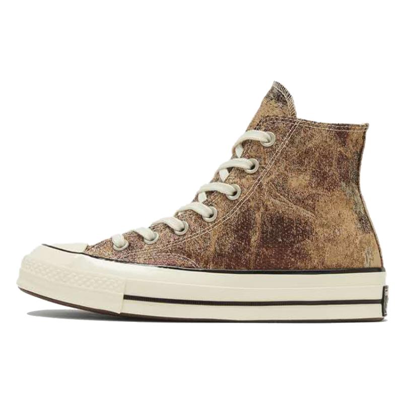 Converse 1970-е Chuck Taylor All Star Противоскользящие Износостойкие Высокие парусиновые женские Коричневые
