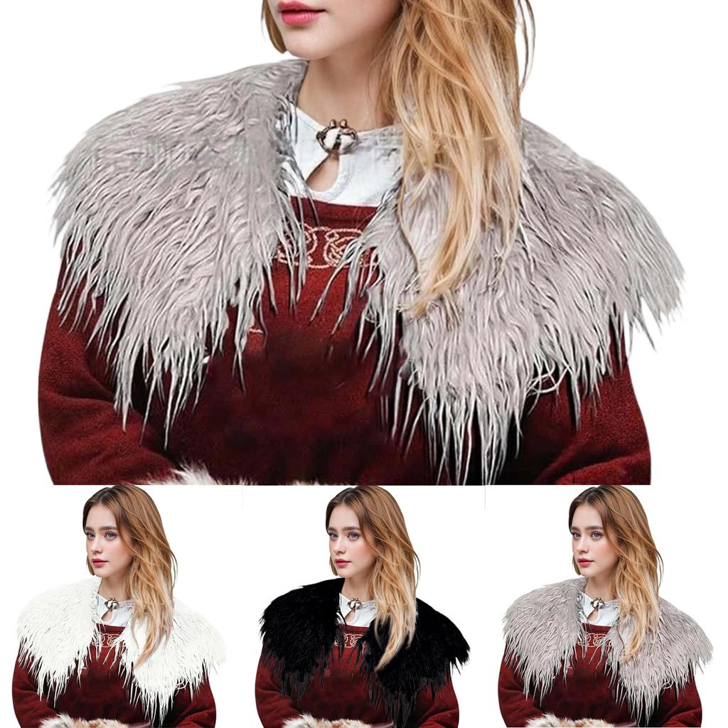 Unisex Faux Grass Cosplay Cloak Shawl Cape