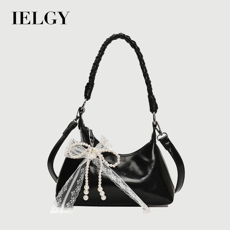 IELGY Korean Version Simple All-Match Commuter Shoulder Casual Bow Underarm Bag