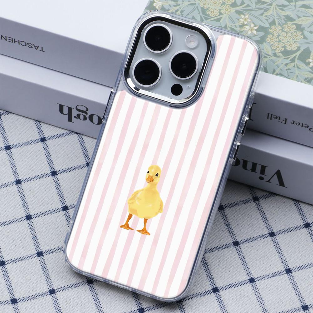 Vertical Duckling Phone Case For Iphone 13 12 11 17 16 15 Pro Max 14 Plus 17Air 17E 16E Coque Phone Cover Lightweight Fundas