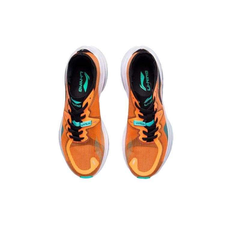 Li Ning WuShi 5S 1.0 Беговые кроссовки Мужские Низкие Неоновый Абрикосово-оранжевый/Черный ARHR069-1