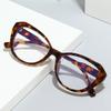Cat eye color matching flat glasses new European and American women anti-blue light glasses frame ins retro Internet celebrities