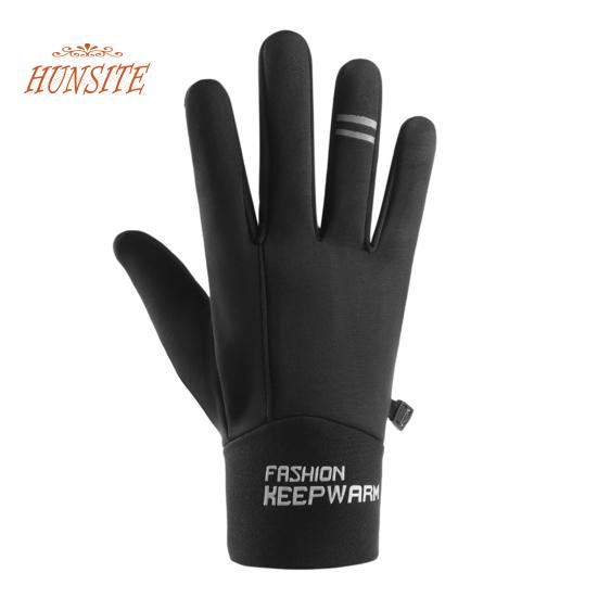 1 пара перчаток для верховой езды, водонепроницаемые, противоскользящие частицы на ладони, сенсорный экран, пять пальцев, унисекс, теплые, мягкие, ветрозащитные, перчатки для альпинизма на открытом воздухе и кемпинга