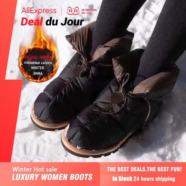 Women Fashion 2024 New In Ankle Boots Winter Warm Female Snow Boots Fur Platform Casual Short Shoes Brand Woman Thigh High Boots