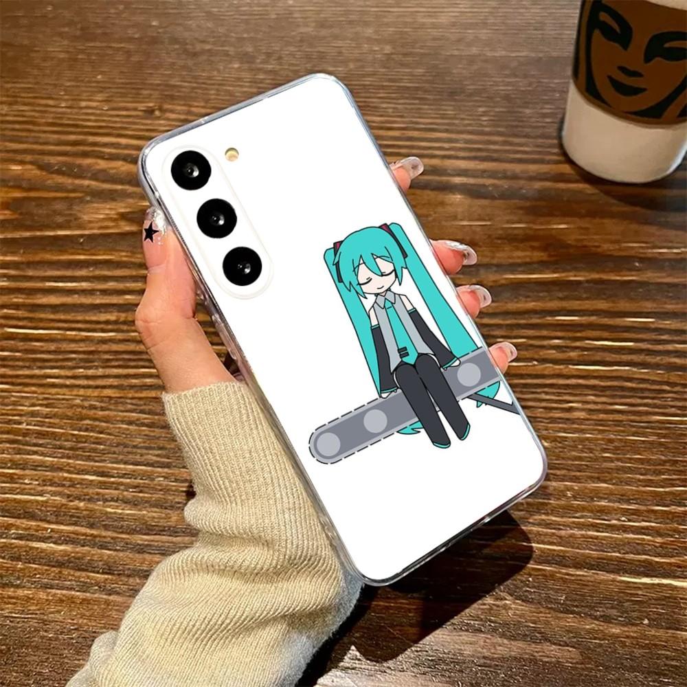 Чехол для телефона M-MIKUS-S в стиле аниме для Samsung S23,23,22,30,21,10,9,8,7, Note20 Ultra, Lite, Ultra, 5G, Plus, FE, Мягкий прозрачный чехол
