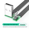 Плоский силиконовый мягкий кабель для зарядки Micro USB, DIY плата с разъемом с прямым изгибом, доступен в 1м/2м.