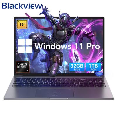 Blackview Ноутбук GamiBook 8 16 дюймов 16/32 ГБ 512 ГБ/1 ТБ AMD Ryzen™ 7 7735HS 8 ядер 16 потоков Windows11 Pro Ноутбук