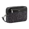 Versace Barocco Pattern Printed Zipper Clutch Men Clutch Black 1012855-1A09321-2BM0E