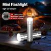 Bright Led Mini Flashlight Built In 2000mAh Rechargeable 18650 Power Batteries Outdoor Camping Torch Emergency Working Lamp