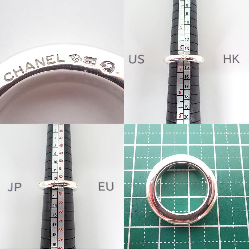 [Б/у] Кольцо с логотипом CHANEL/Chanel 925/Нет. 13/г491-42