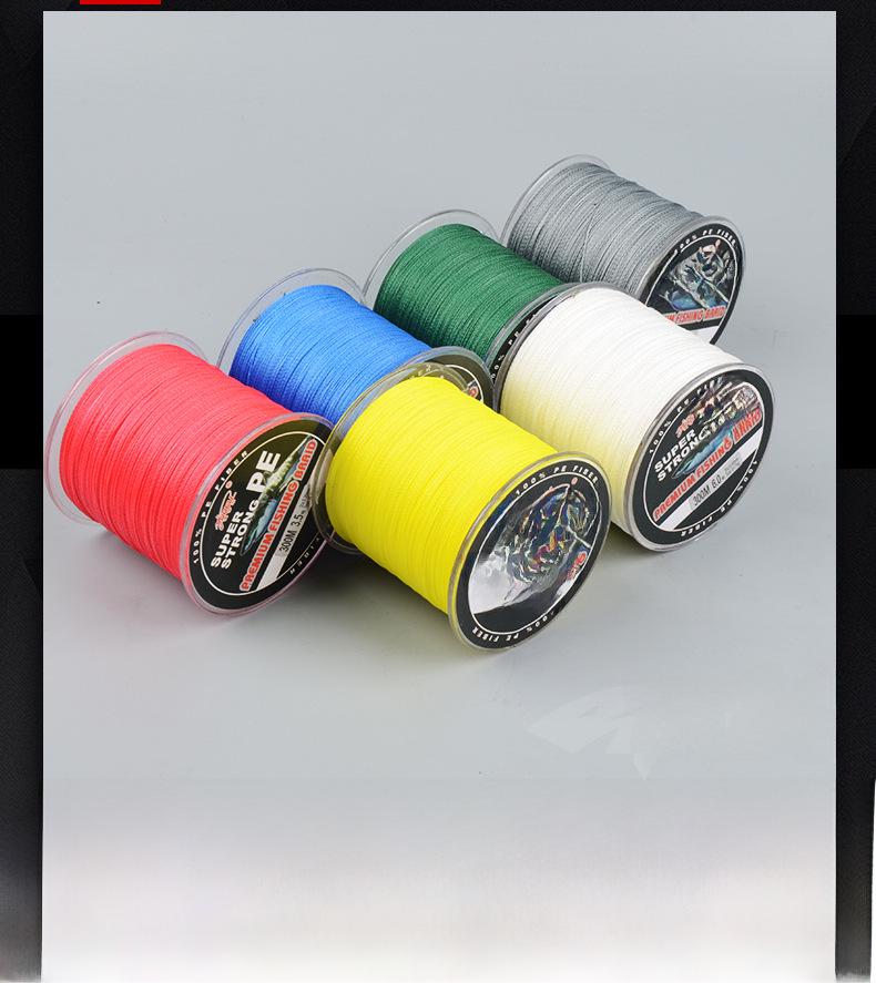 Yudeli PE Fishing Line - 300 Meters, 4 Braided, Powerful, Anti-Bite