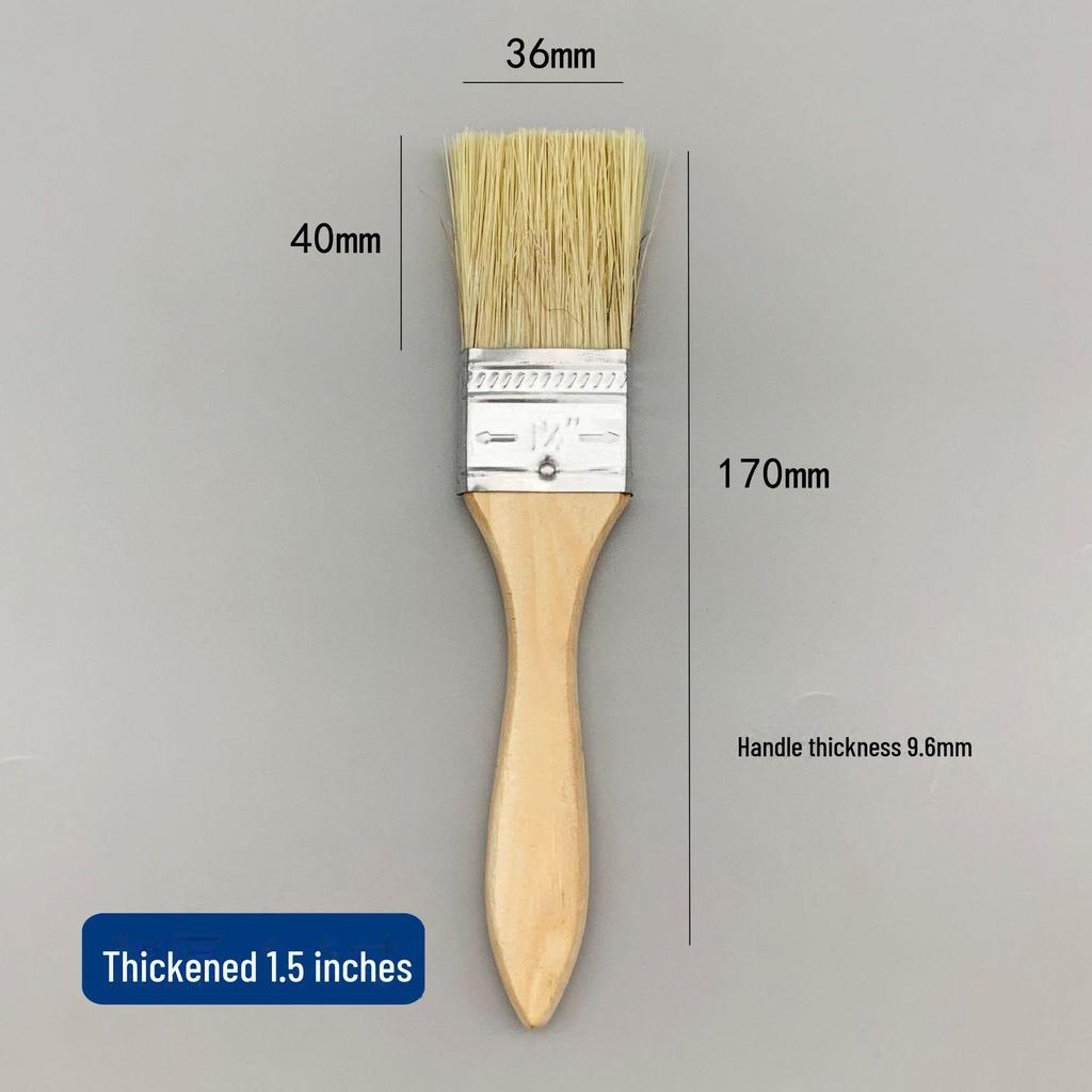 Щетка для барбекю и пыли из натуральной свиной шерсти - мягкая, коричневая, промышленная водонепроницаемая для домашнего использования