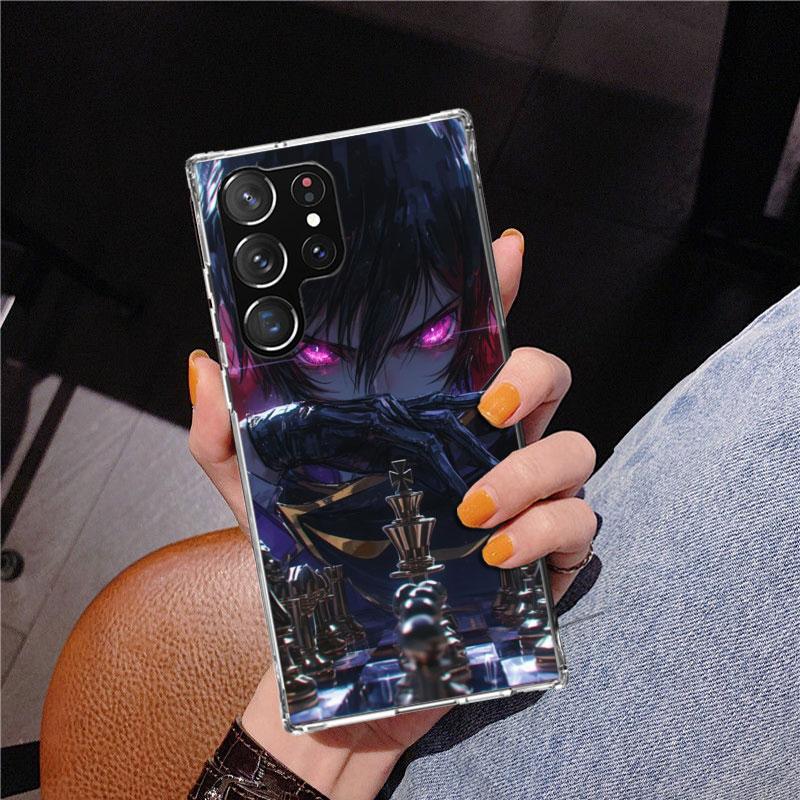 Чехол для телефона с аниме Code Geass для Samsung Galaxy S24 S25 Edge S26 Ultra S23 S22 S21 Plus S20 FE + Персонализированный чехол с принтом Galaxy