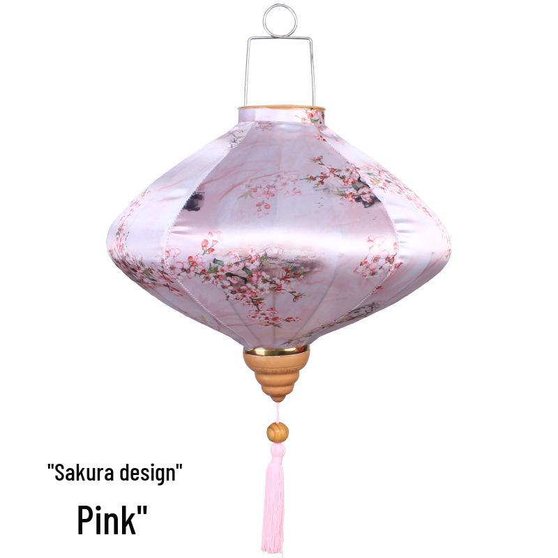 Антикварный узор Водонепроницаемый китайский фонарик для украшения открытого балкона