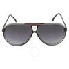 Carrera Темно-серые градиентные мужские солнцезащитные очки-авиаторы Carrera 1050 S 0oit 9o 63