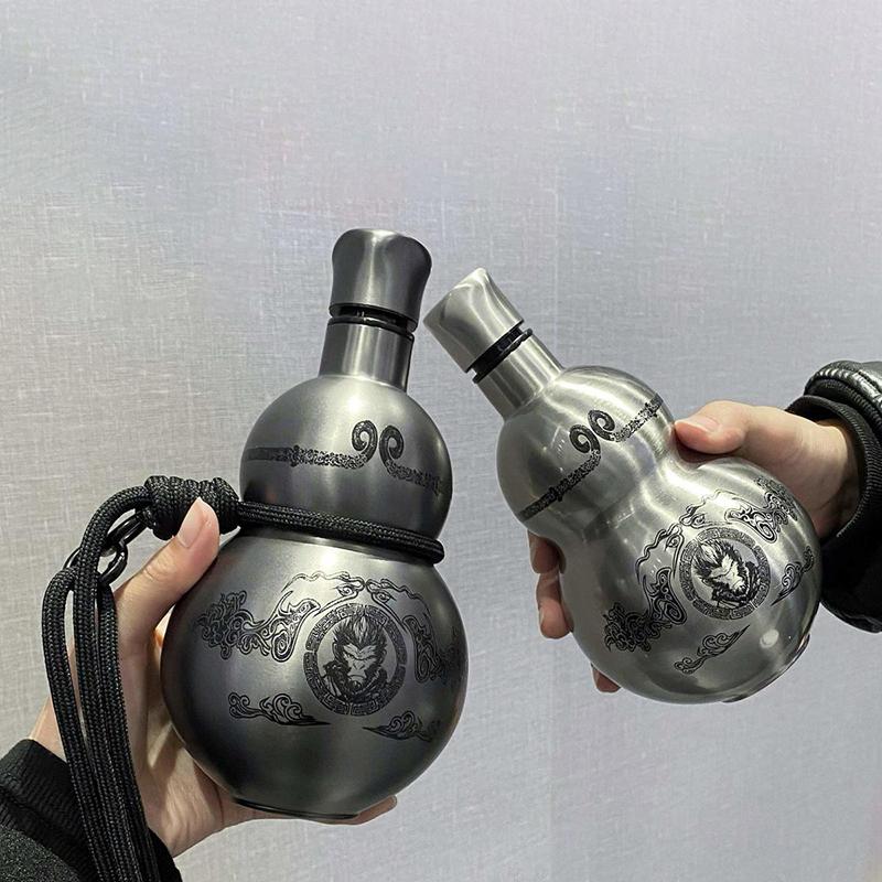 Бутылка для воды в стиле тыквы с темой Укуна 500 мл, термоизоляционная чашка, игровое хобби, косплей, портативная спортивная бутылка для воды для улицы
