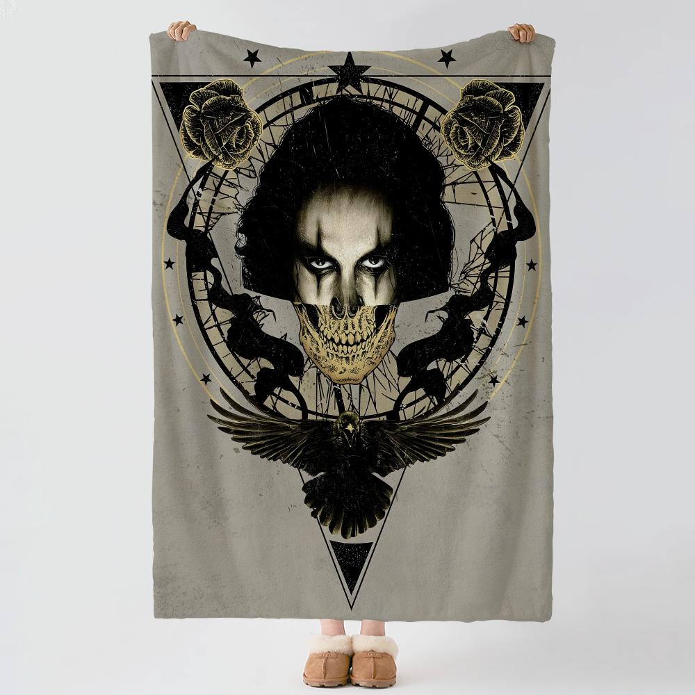 movie T-The Crow-w Throw Thick Comfort Flannel Quilt,Multi-scene Use Indoor Outdoor Daily Nap