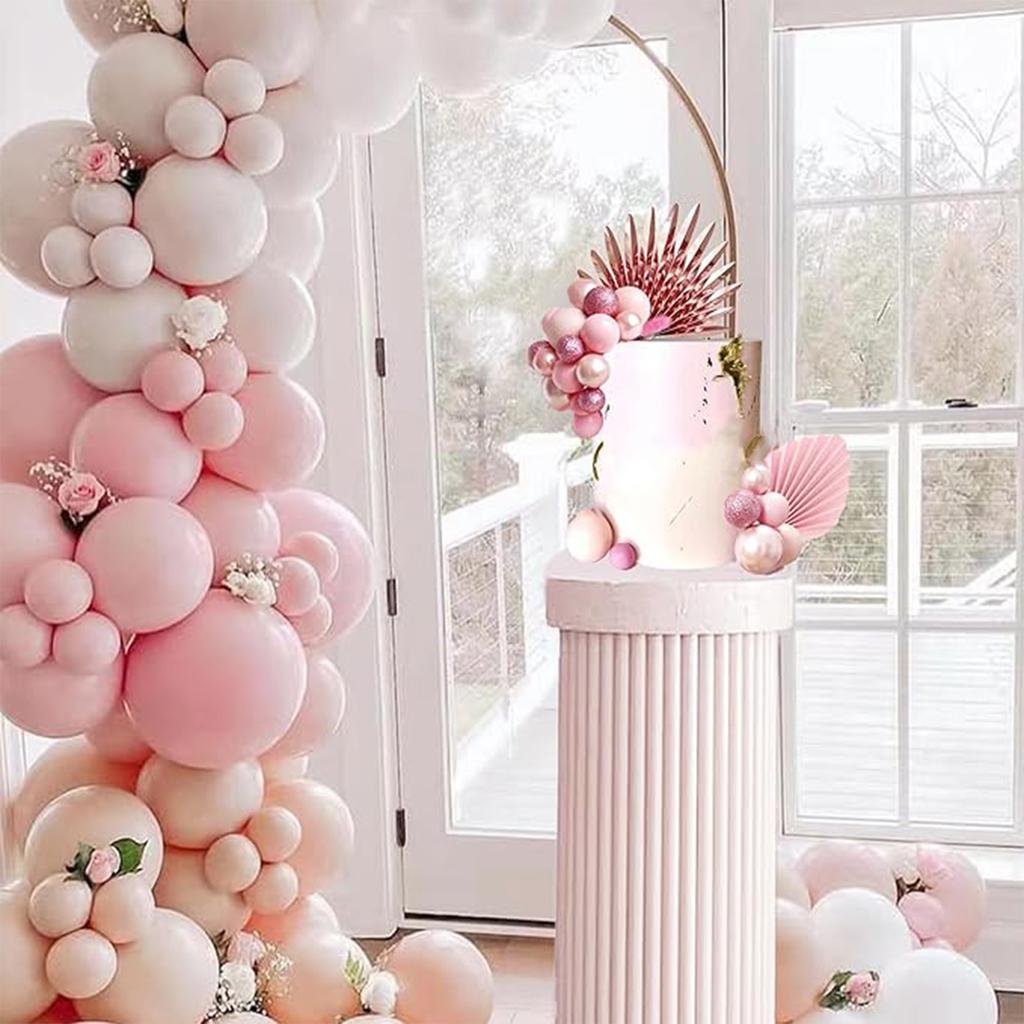 33PCS Balls Cake Toppers Palm Leaves Cake Decorations for Birthday Wedding Baby Shower Party Supplies Mother's Day