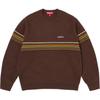 Supreme Raised Stripe Sweater Brown