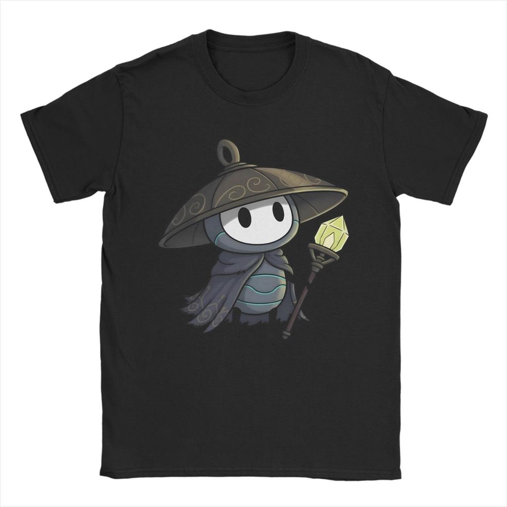 Men Hollow Knight Silksong Sherma T Shirts 100 Cotton Tops Vintage Short Sleeve Round Collar Tees Printed TShirt