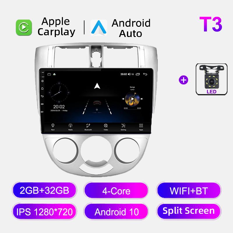 Android 12 Carplay для Buick Excelle HRV 2004-2013 Chevrolet Lacetti J200 Автомобильный радиоприемник Мультимедийный проигрыватель Навигация GPS Головное устройство