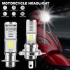 H4 P15D LED Headlight Bulb Super Bright 12V Car Running Lamp 6500K 6W High Low Beam IP68 Waterproof White Aluminum Plug and Play