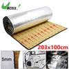 Uxcell Car Firewall Heat Sound Deadener Insulation Mat Aluminium Coating Cotton Self-adhesive Noise Insulation 5mm 10mm
